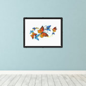 Oneindigheid van Monarch Vlinders Canvas Afdruk (Insitu (Houten vloer))