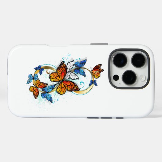 Oneindigheid van Monarch Vlinders Case-Mate iPhone Case (Achterkant (horizontaal))