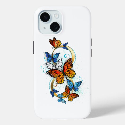 Oneindigheid van Monarch Vlinders Case-Mate iPhone Case (Achterkant)
