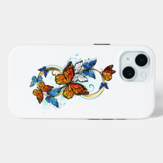 Oneindigheid van Monarch Vlinders Case-Mate iPhone Case (Achterkant (horizontaal))