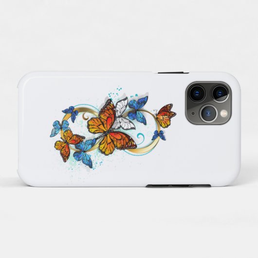 Oneindigheid van Monarch Vlinders Case-Mate iPhone Case (Achterkant (horizontaal))