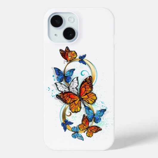 Oneindigheid van Monarch Vlinders Case-Mate iPhone Case (Achterkant)