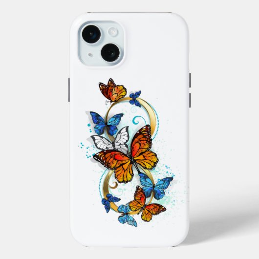 Oneindigheid van Monarch Vlinders Case-Mate iPhone Case (Achterkant)