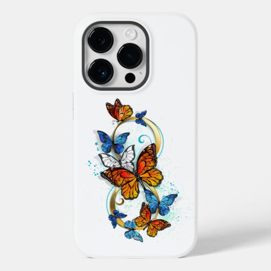 Oneindigheid van Monarch Vlinders Case-Mate iPhone Case (Achterkant)