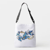 Oneindigheid van Monarch Vlinders Crossbody Tas (Achterkant)