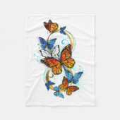 Oneindigheid van Monarch Vlinders Fleece Deken (Voorkant)