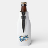 Oneindigheid van Monarch Vlinders Flesjeskoeler (Fles Achterkant)