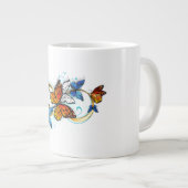 Oneindigheid van Monarch Vlinders Grote Koffiekop (Voorkant rechts)