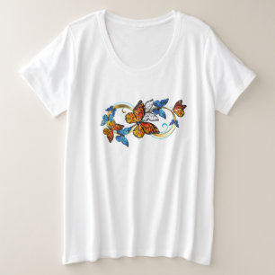 Oneindigheid van Monarch Vlinders Grote Maat T-shirt