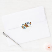 Oneindigheid van Monarch Vlinders Hart Sticker (Envelop)