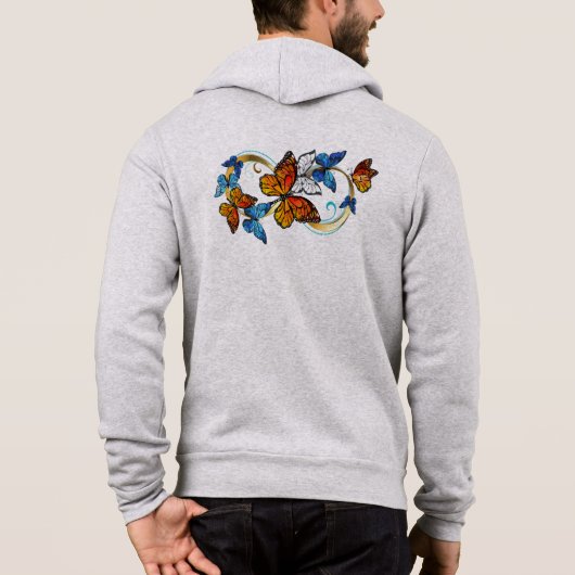 Oneindigheid van Monarch Vlinders Hoodie (Achterkant)