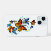 Oneindigheid van Monarch Vlinders iPhone 15 Case (Achterkant horizontaal)
