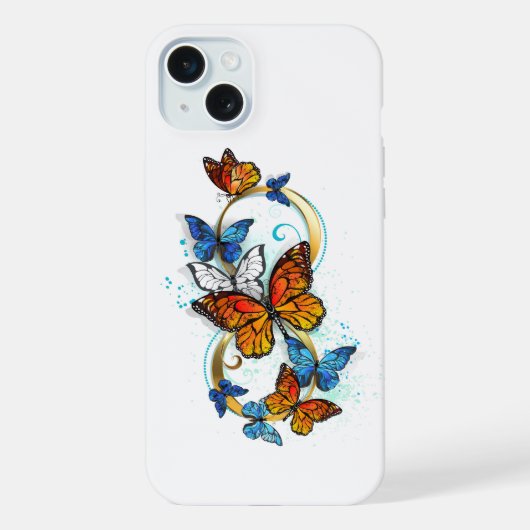 Oneindigheid van Monarch Vlinders iPhone Hoesje (Achterkant)