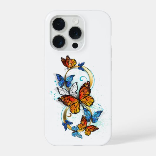 Oneindigheid van Monarch Vlinders iPhone Hoesje (Achterkant)