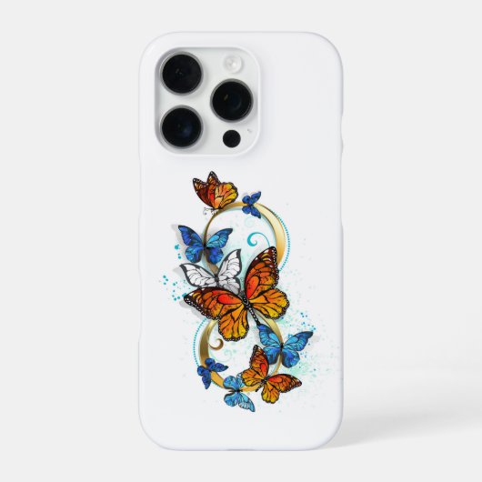 Oneindigheid van Monarch Vlinders iPhone Hoesje (Achterkant)