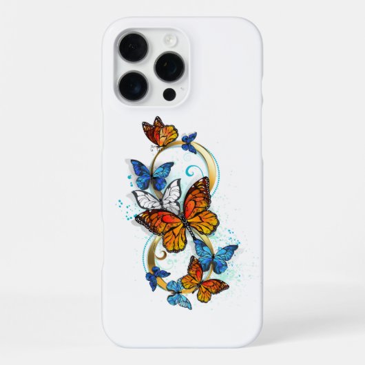 Oneindigheid van Monarch Vlinders iPhone Hoesje (Achterkant)