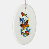 Oneindigheid van Monarch Vlinders Keramisch Ornament (Rechts)