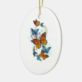 Oneindigheid van Monarch Vlinders Keramisch Ornament (Links)
