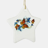 Oneindigheid van Monarch Vlinders Keramisch Ornament (Rechts)