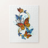 Oneindigheid van Monarch Vlinders Legpuzzel (Verticaal)