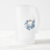 Oneindigheid van Monarch Vlinders Matglas Bierpul (Voorkant rechts)