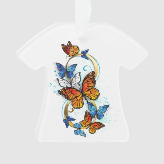 Oneindigheid van Monarch Vlinders Ornament (voorkant)