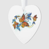 Oneindigheid van Monarch Vlinders Ornament (voorkant)