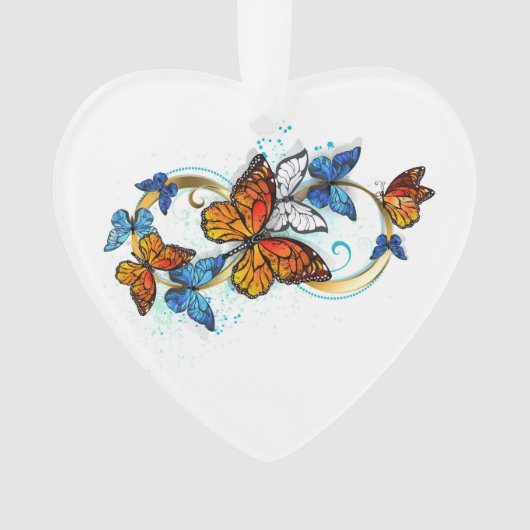 Oneindigheid van Monarch Vlinders Ornament (voorkant)
