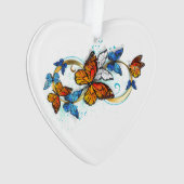 Oneindigheid van Monarch Vlinders Ornament (voorkant)