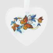 Oneindigheid van Monarch Vlinders Ornament (achterkant)