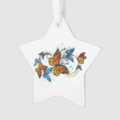 Oneindigheid van Monarch Vlinders Ornament (voorkant)