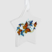 Oneindigheid van Monarch Vlinders Ornament (voorkant)