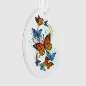 Oneindigheid van Monarch Vlinders Ornament (voorkant)