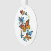 Oneindigheid van Monarch Vlinders Ornament (voorkant)