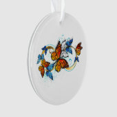 Oneindigheid van Monarch Vlinders Ornament (voorkant)