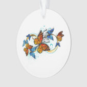 Oneindigheid van Monarch Vlinders Ornament (voorkant)
