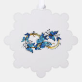 Oneindigheid van Monarch Vlinders Ornament Kaart (Achterkant)