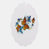 Oneindigheid van Monarch Vlinders Ornament Kaart (Rechts)