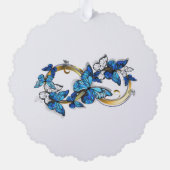 Oneindigheid van Monarch Vlinders Ornament Kaart (Achterkant)