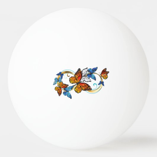 Oneindigheid van Monarch Vlinders Pingpongbal (Voorkant)