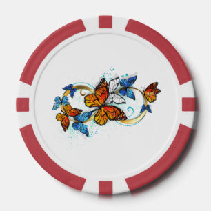 Oneindigheid van Monarch Vlinders Poker Chips