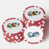 Oneindigheid van Monarch Vlinders Poker Chips (Opstapeling)