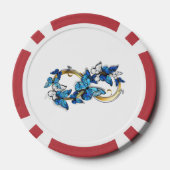 Oneindigheid van Monarch Vlinders Poker Chips (Achterkant)