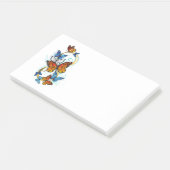 Oneindigheid van Monarch Vlinders Post-it® Notes (Schuin)