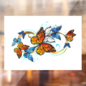 Oneindigheid van Monarch Vlinders Raamsticker (Vel 2)