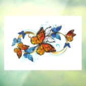 Oneindigheid van Monarch Vlinders Raamsticker (Vel 3)