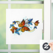 Oneindigheid van Monarch Vlinders Raamsticker (Huis)