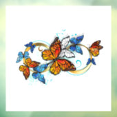 Oneindigheid van Monarch Vlinders Raamsticker (Vel 3)