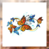Oneindigheid van Monarch Vlinders Raamsticker (Vel 2)
