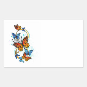 Oneindigheid van Monarch Vlinders Rechthoekige Sticker